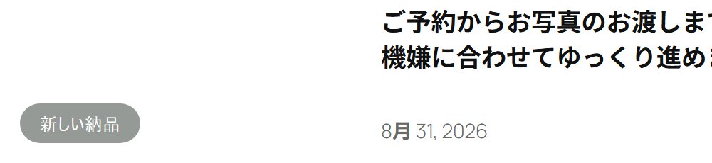 サイトの左下に「新しい納品」と書かれた小さな丸いボタンが出ている